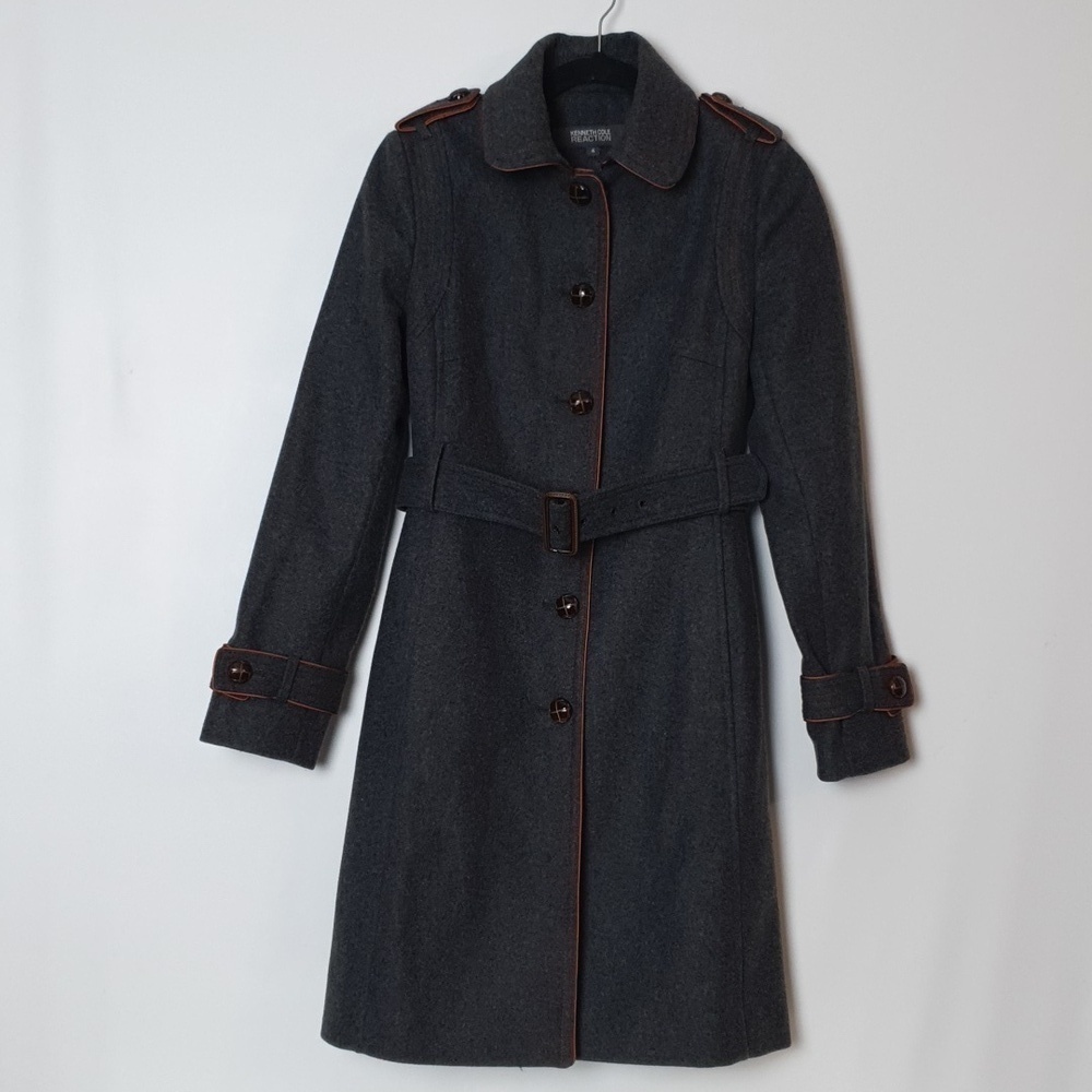 Kenneth Cole Wool-Cashmere Blend Coat